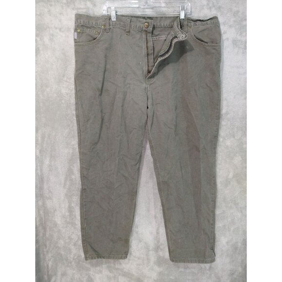 Carhartt Other - Vintage Carhartt Pants Mens 46x30 Green Dungaree Canvas Duck Tapered Leg USA